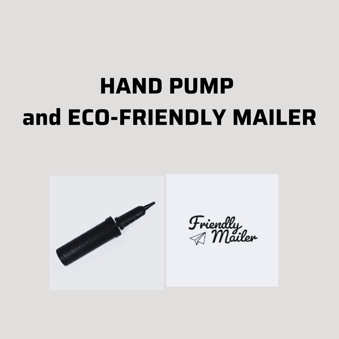 Every ball ships in a Canadian-made, eco-conscious Friendly Mailer, with a free hand pump and plug—no waste, no fuss.