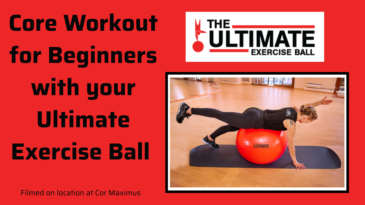 Load video: An Ultimate Exercise Ball workout focusing on your core for our beginners