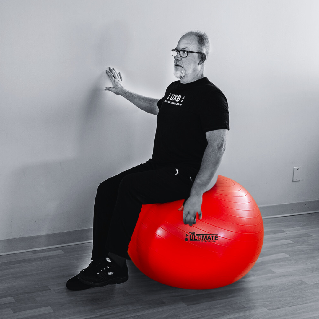 Ultimate Exercise Ball (UXB) for home gym, built for strength and durability.
